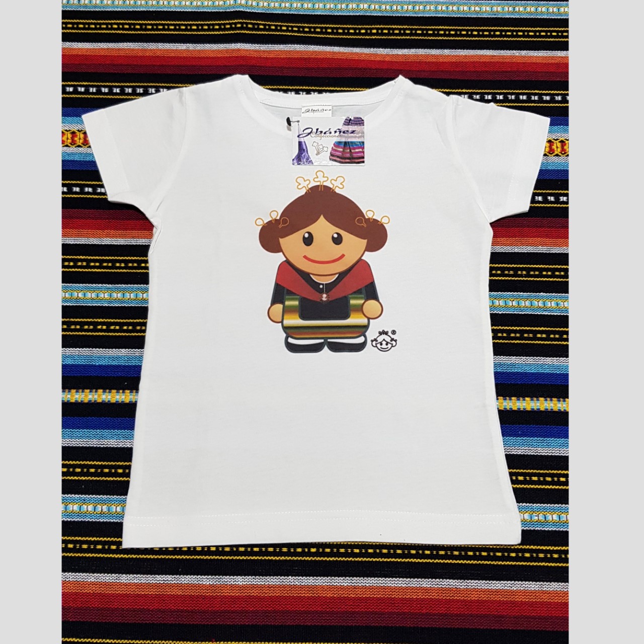 Camiseta niña blanca. - Confecciones Ibañez